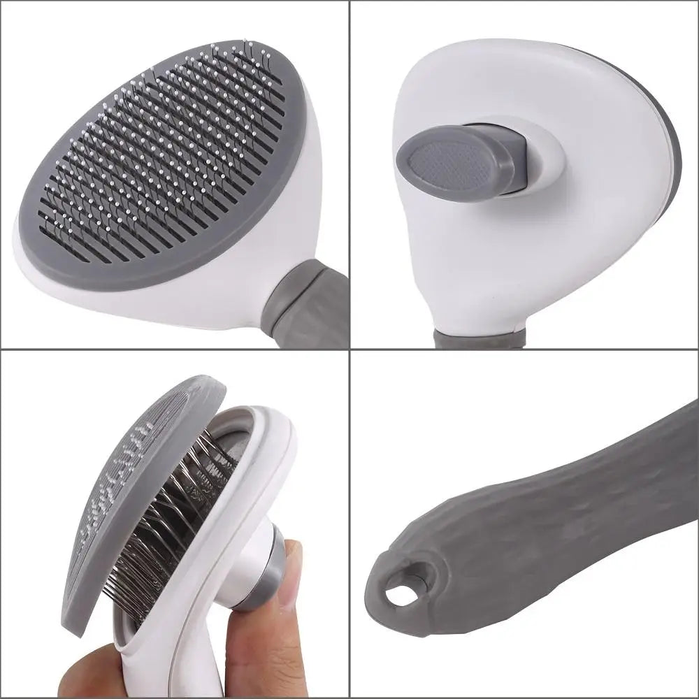 Pet Comb Automatic Hair Removal Comb Stainless Steel Needle Comb